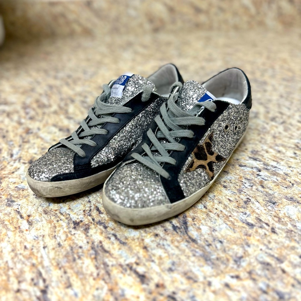 Golden Goose Glitter Sneakers Size 7